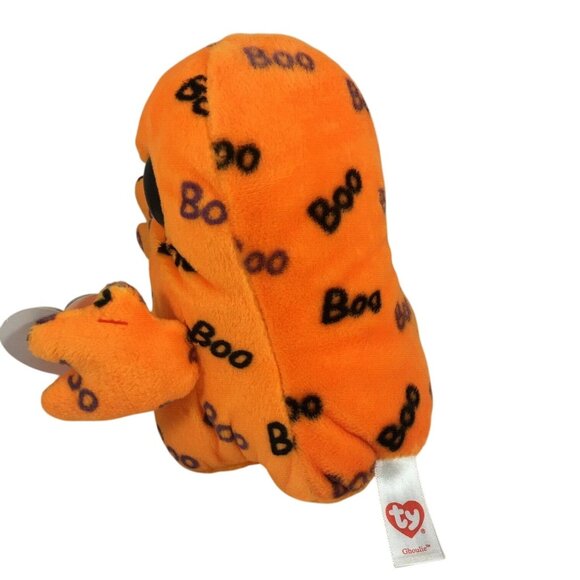 Ty Beanie Boos Ghoulie Halloween Ghost Plush Toy - Picture 6 of 8